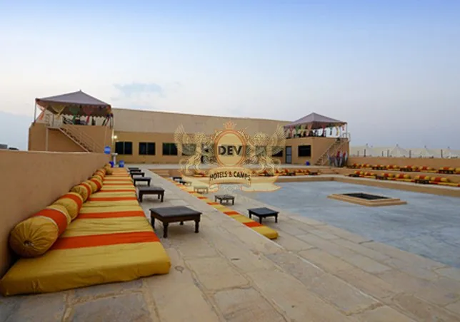 The camp amphitheatre with traditional floor seating