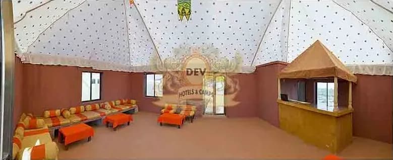 Wide view of the lounge