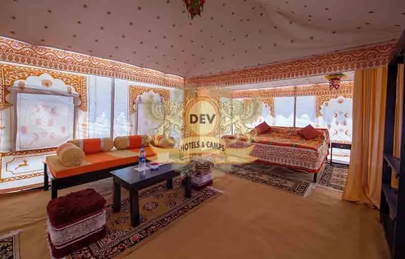 Superior Luxury Swiss tent living area